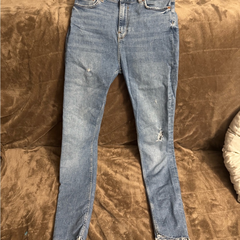 Zara Light Blue Skinny Jeans